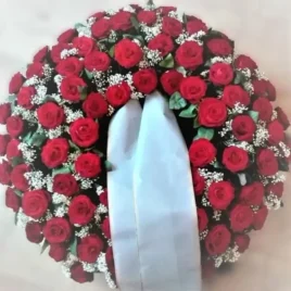 Biedermeierkranz Rosen