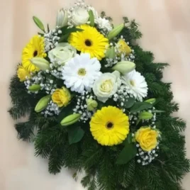 Bukett mit Lilien, Gerbera, Rosen