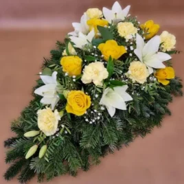 Bukett Lilien Rosen Nelken