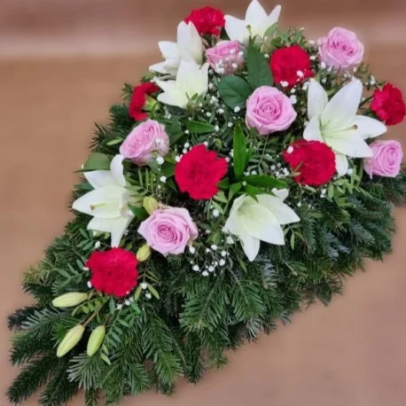Bukett Lilie Rose Nelke