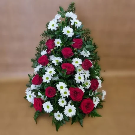 Chrysanthemen & Rosen Gesteck
